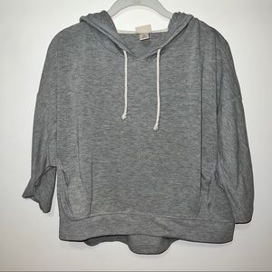 Gray Cropped Mossimo Hoodie